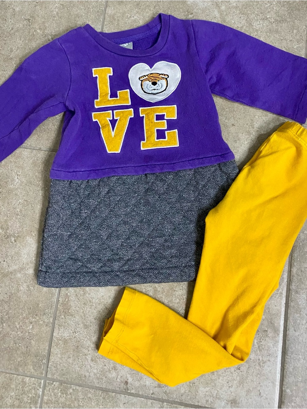 LSU Tigers Toddler Girl Outfit